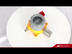 Detektor kebocoran gas industri tetap 18ma output untuk beracun dan mudah terbakar